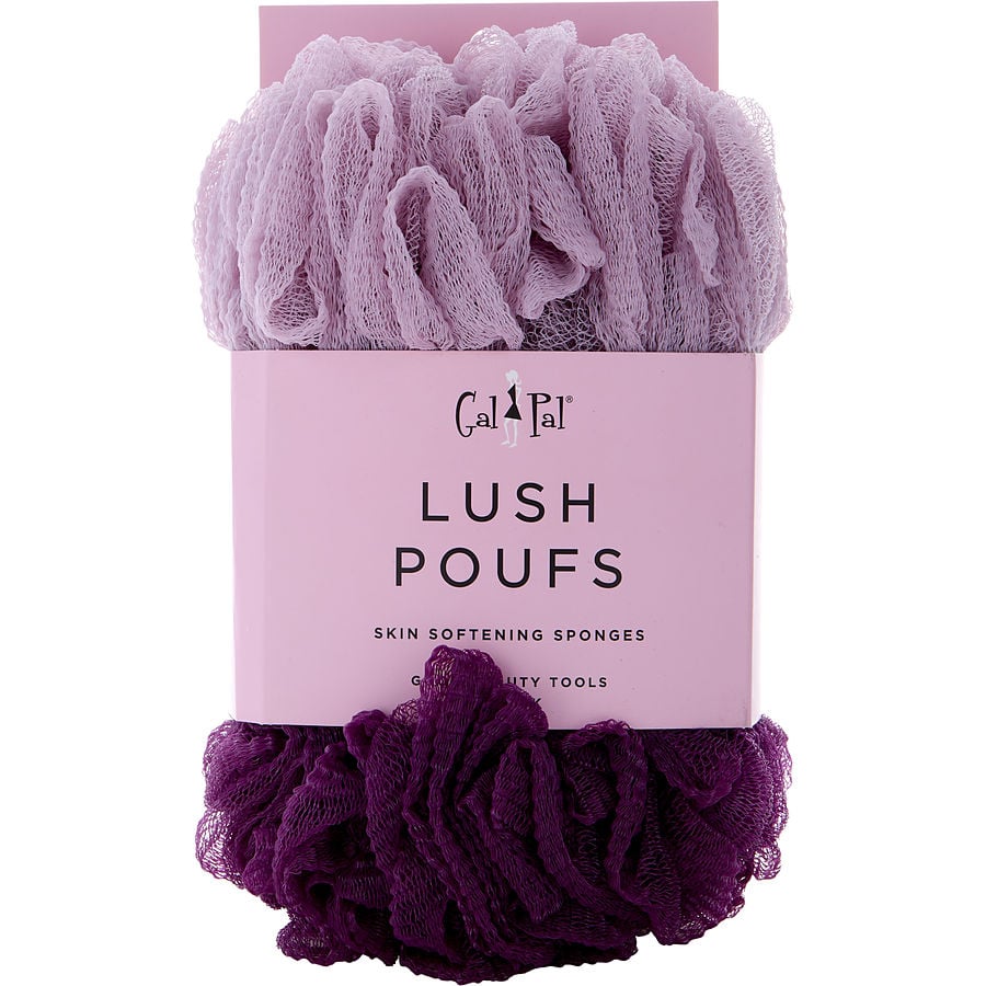 Spa Accessories Skin Softening Sponges 2 Pack (Light Mauve/Raspberry)