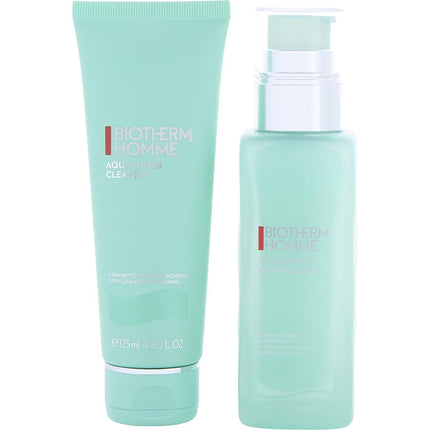 Homme Aquapower Set: Aquapower Advanced Gel 75ml + Aquapower Cleanser 125ml --2pcs