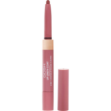Gosh Lip Line'n Coat - # 002 Burnt Cinnamon --2ml/0.06oz By Gosh