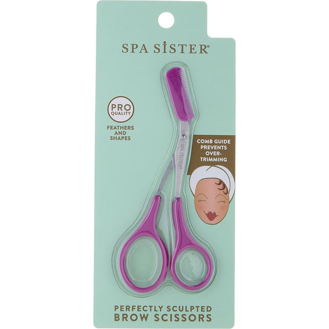 Spa Accessories Spa Sister Brow Grooming Scissors - Pink