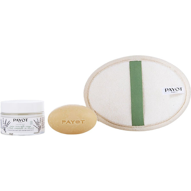 Herbier Organic Care Ritual Set: Universal Face Cream 50ml + Herbier Nourishing Face And Body Massage Bar 85g + Loofah Glove--3pcs Payot