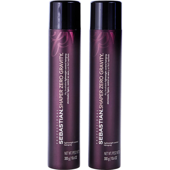 Shaper Zero Gravity Lightweight Control Hairspray 10.6 Oz (2 Pack) Sebastian