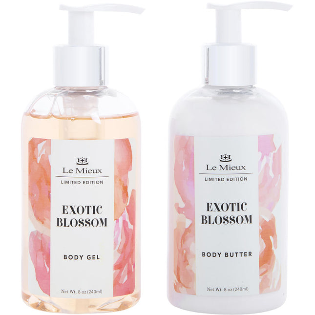 Exotic Blossom Set: Body Gel 8oz & Body Butter 8oz --2pcs