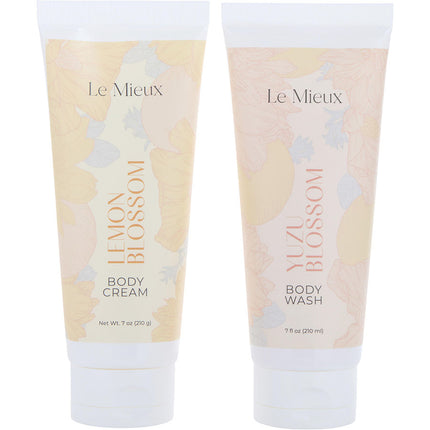 Blossom Buddies Set: Body Wash 7oz + Body Cream 7oz --2pcs