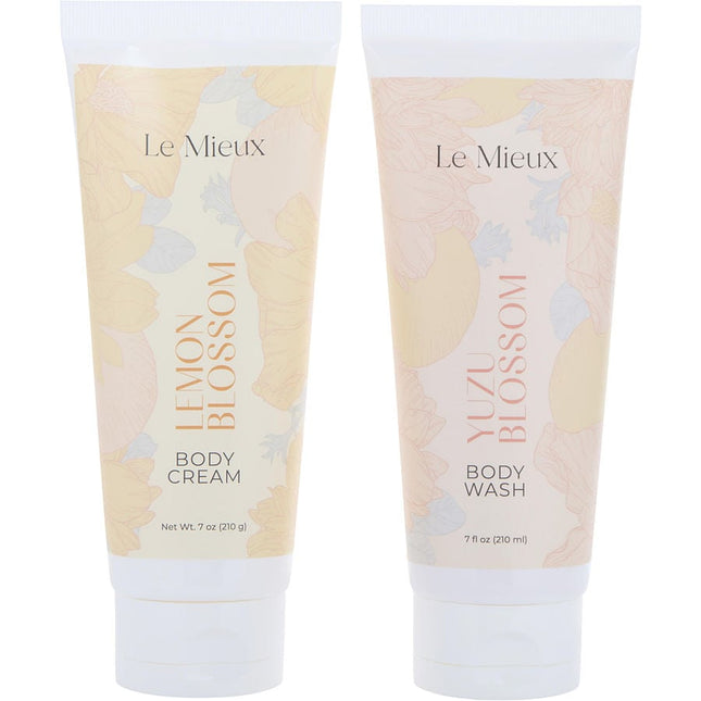 Blossom Buddies Set: Body Wash 7oz + Body Cream 7oz --2pcs Le Mieux
