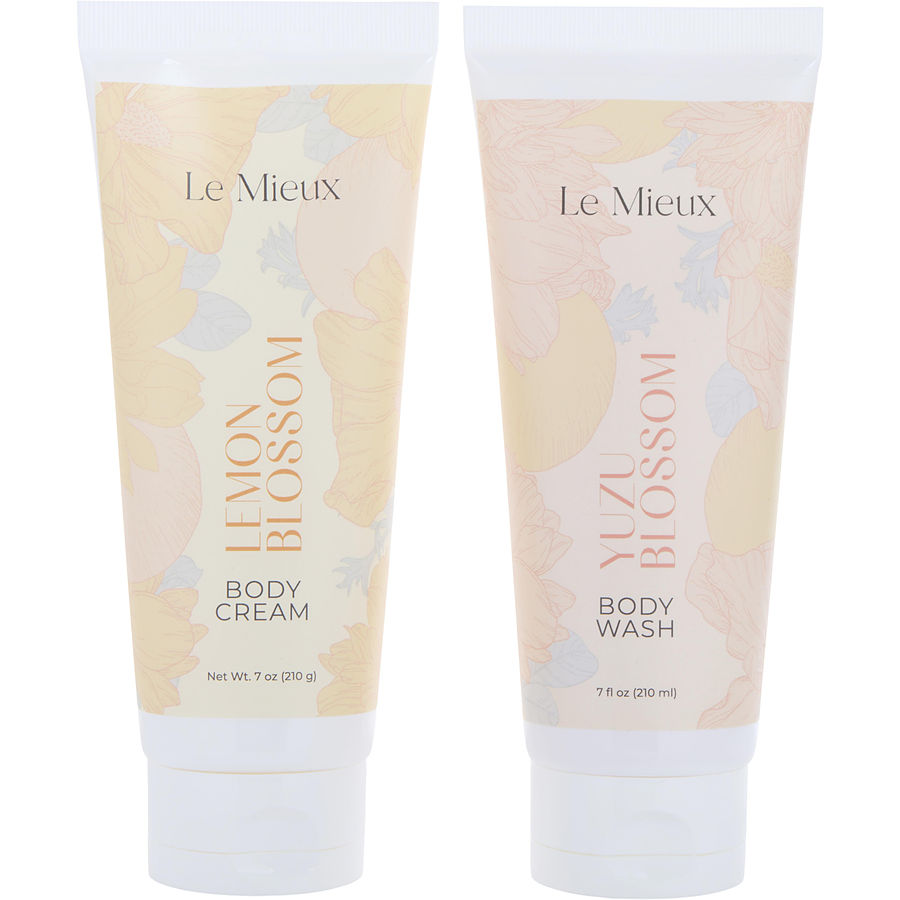 Le Mieux Blossom Buddies Set: Body Wash 207ml + Cream 7oz 2pcs