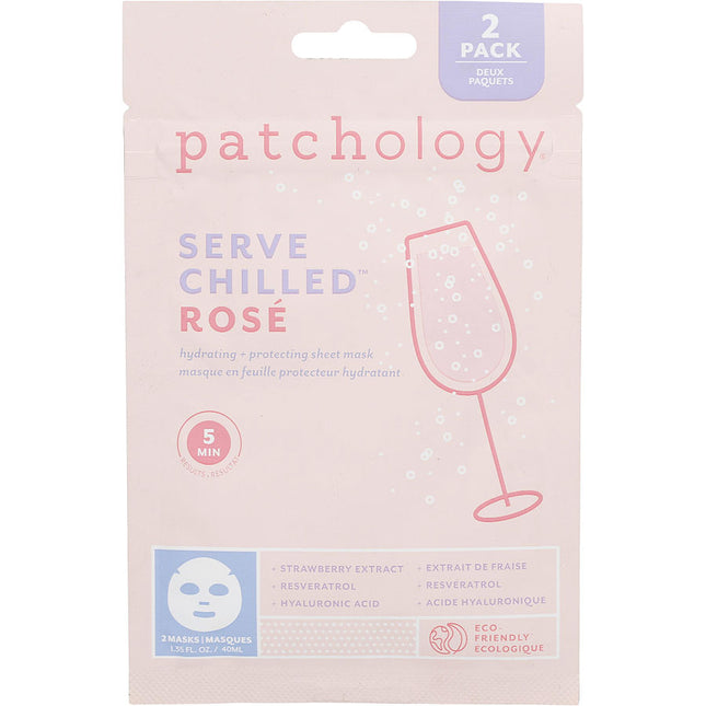 Serve Chilled Rose Sheet Mask --2pack Patchology