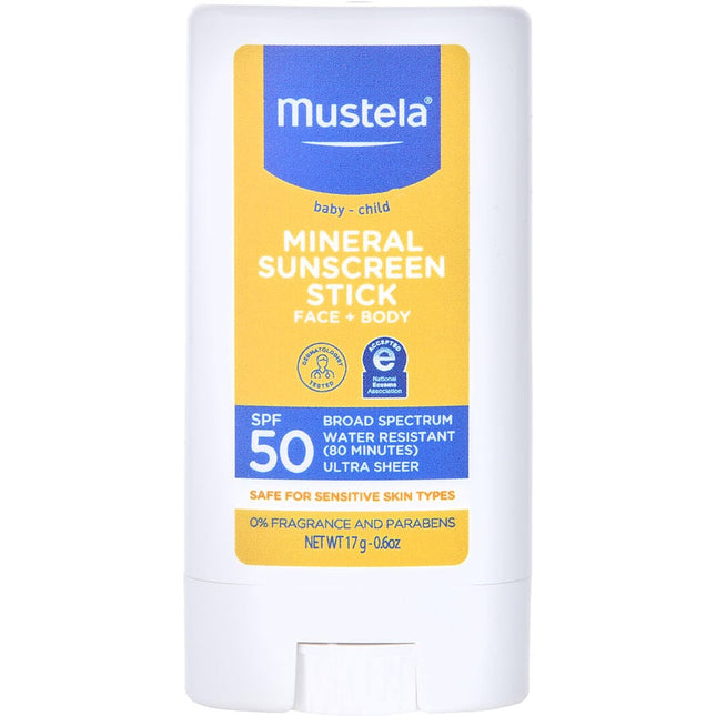 Broad Spectrum Spf 50 Mineral Sunscreen Stick --17g/0.6oz Mustela
