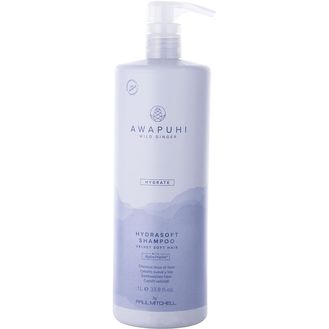 Paul Mitchell Awapuhi Wild Ginger Hydrasoft Shampoo 33.8 Oz