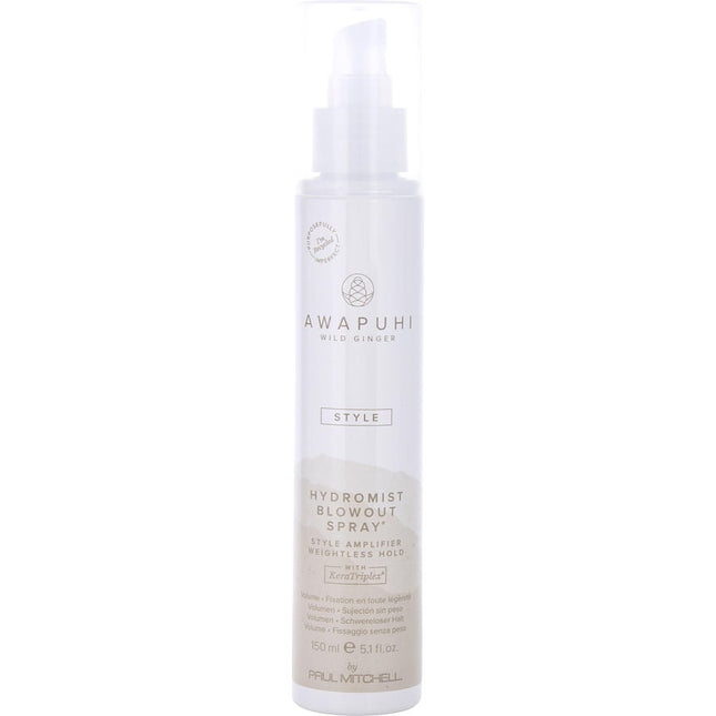 Awapuhi Wild Ginger Hydromist Blowout Spray 5.1 Oz Paul Mitchell