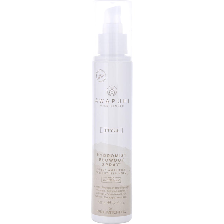 Awapuhi Wild Ginger Hydromist Blowout Spray 5.1 Oz Paul Mitchell