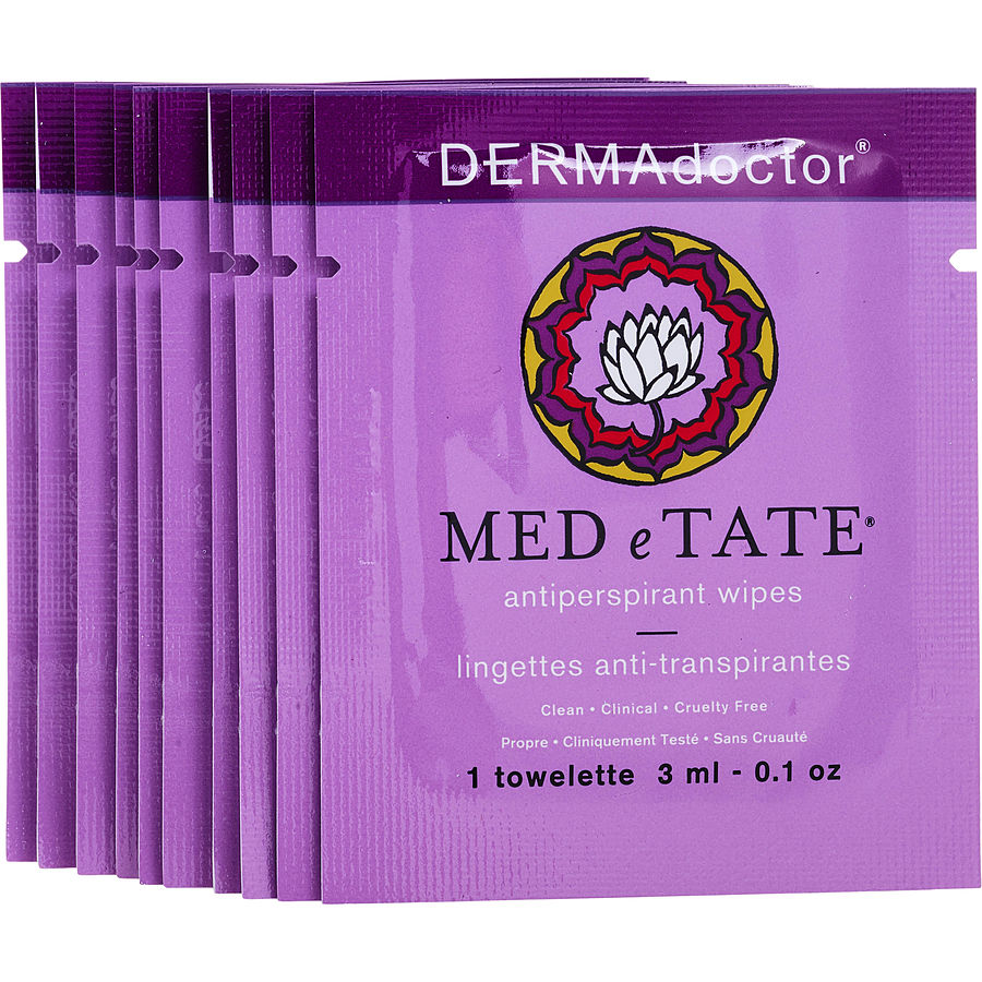 Dermadoctor Medetate Antiperspirant Wipes (10 Count) 10x3ml/0.1oz
