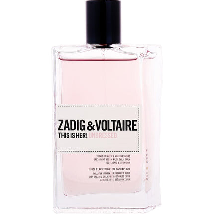Zadig & Voltaire This Is Her! Undressed By Zadig & Voltaire Eau De Parfum Spray 3.4 Oz *tester