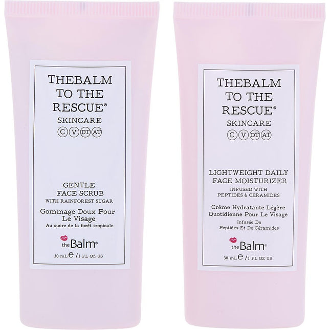 Thebalm To The Rescue Skin Serenity Duo Kit: Gentle Face Scrub 30ml + Lightweight Daily Face Moisturizer 30ml --2pcs Thebalm