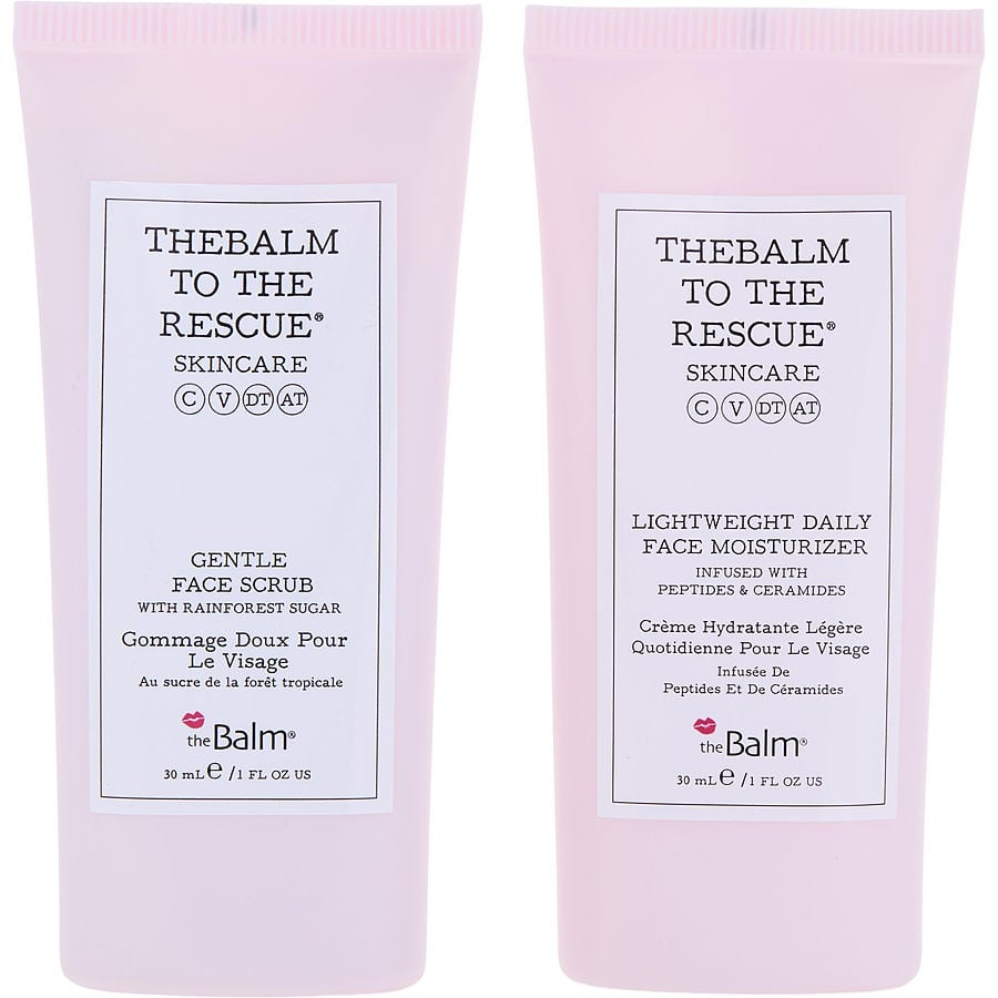Thebalm To The Rescue Skin Serenity Duo Kit: Gentle Face Scrub 30ml + Lightweight Daily Face Moisturizer 30ml --2pcs Thebalm