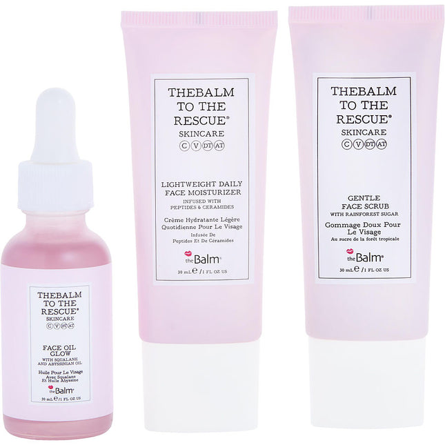 Luminous Skin Essentials Trio Kit: Lightweight Daily Face Moisturizer 1 Oz + Gentle Face Scrub 1oz + Face Oil 1oz --3pcs