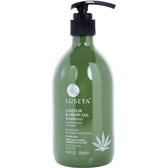 Castor & Hemp Oil Shampoo 16.9 Oz Luseta