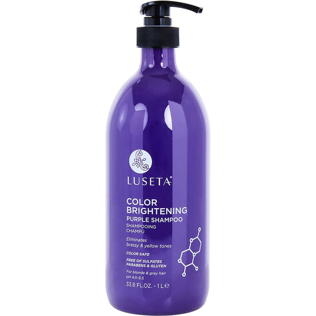 Color Brightening Purple Shampoo 33.8 Oz Luseta