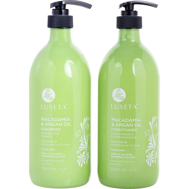 Macadamia & Argan Oil Shampoo And Conditioner 33.8 Oz