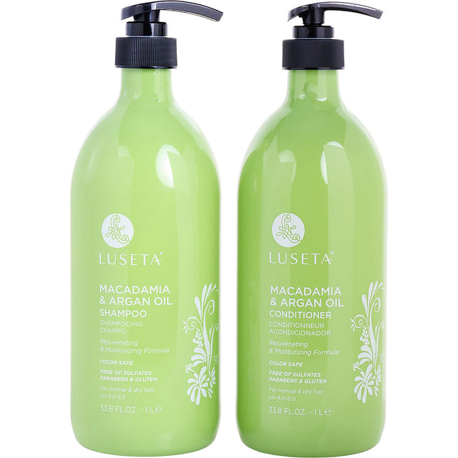 Luseta Macadamia & Argan Oil Shampoo And Conditioner 1000 ml