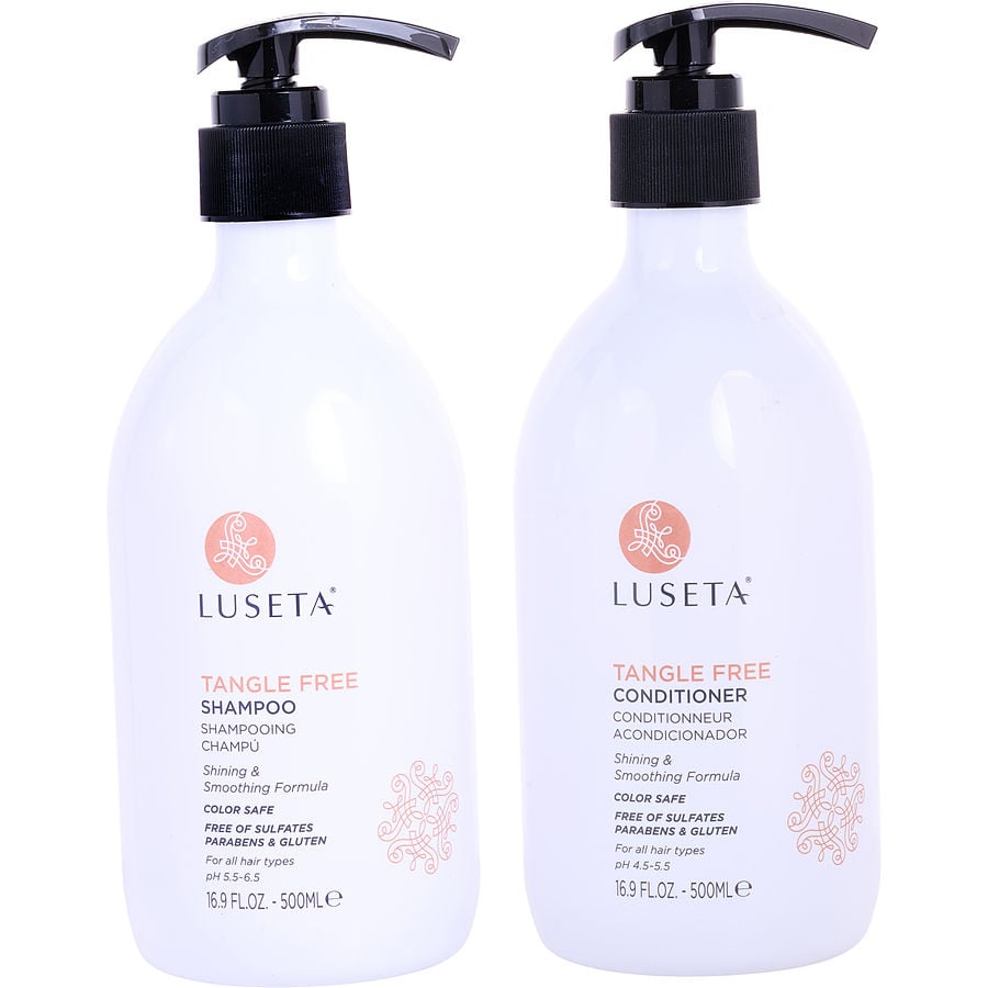 Tangle Free Argan Oil Shampoo And Conditioner 16.9 Oz Luseta
