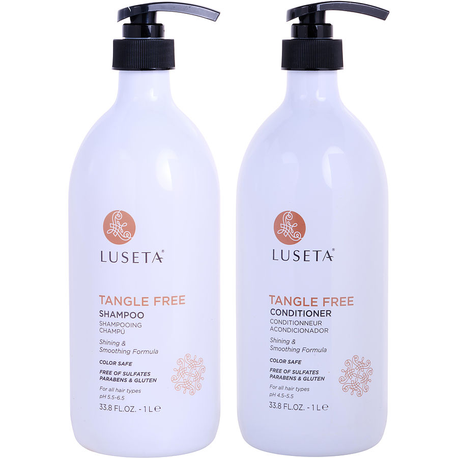 Tangle Free Argan Oil Shampoo And Conditioner 33.8 Oz Luseta