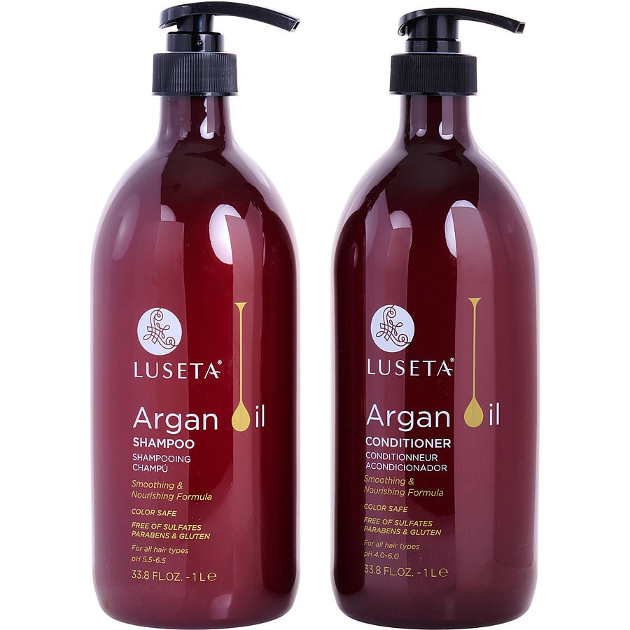 Argan Oil Shampoo And Conditioner Set 33.8 Oz Luseta