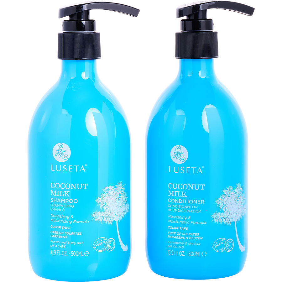 Coconut Milk Shampoo And Conditioner Set 16.9 Oz Luseta