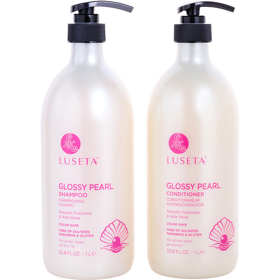 Glossy Pearl Shampoo And Conditioner Set 33.8 Oz Luseta