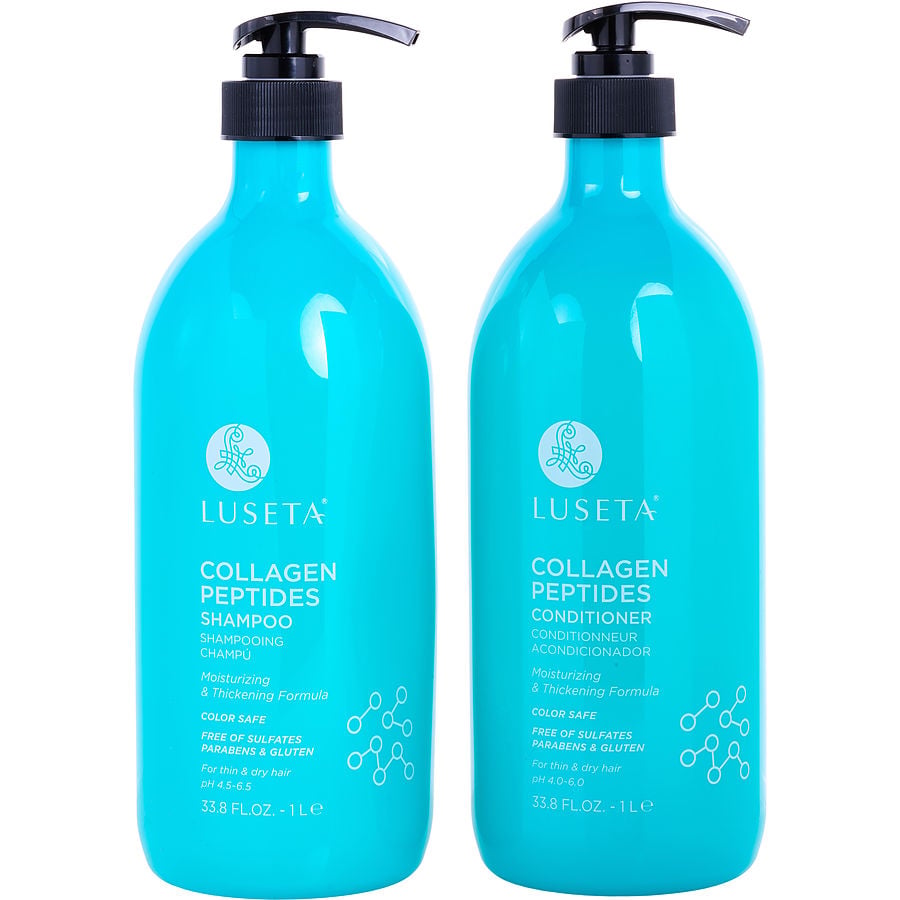 Collagen Peptides Shampoo And Conditioner Set 33.8 Oz Luseta