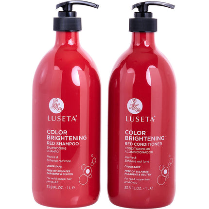 Color Brightening Red Shampoo And Conditioner 33.8 Oz