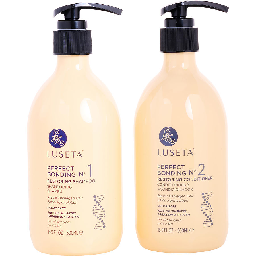 Perfect Bonding Restoring Shampoo And Conditioner Set 16.9 Oz Luseta