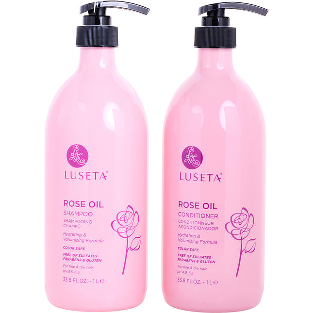 Rose Oil Shampoo And Conditioner Set 33.8 Oz