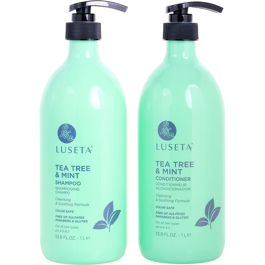Tea Tree & Mint Shampoo And Conditioner Set 33.8 Oz Luseta