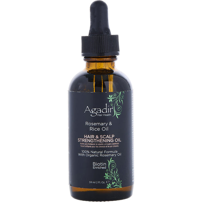 Agadir Rosemary & Rice Water Hair Scalp Strenghtening Oil 2 oz