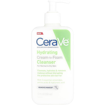 Hydrating Cream-to-foam Cleanser - Normal To Dry Skin --355ml/12oz