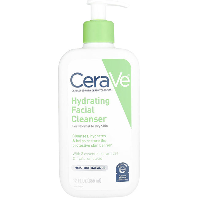 Cerave Hydrating Facial Cleanser For Normal To Dry Skin 355ml/12oz