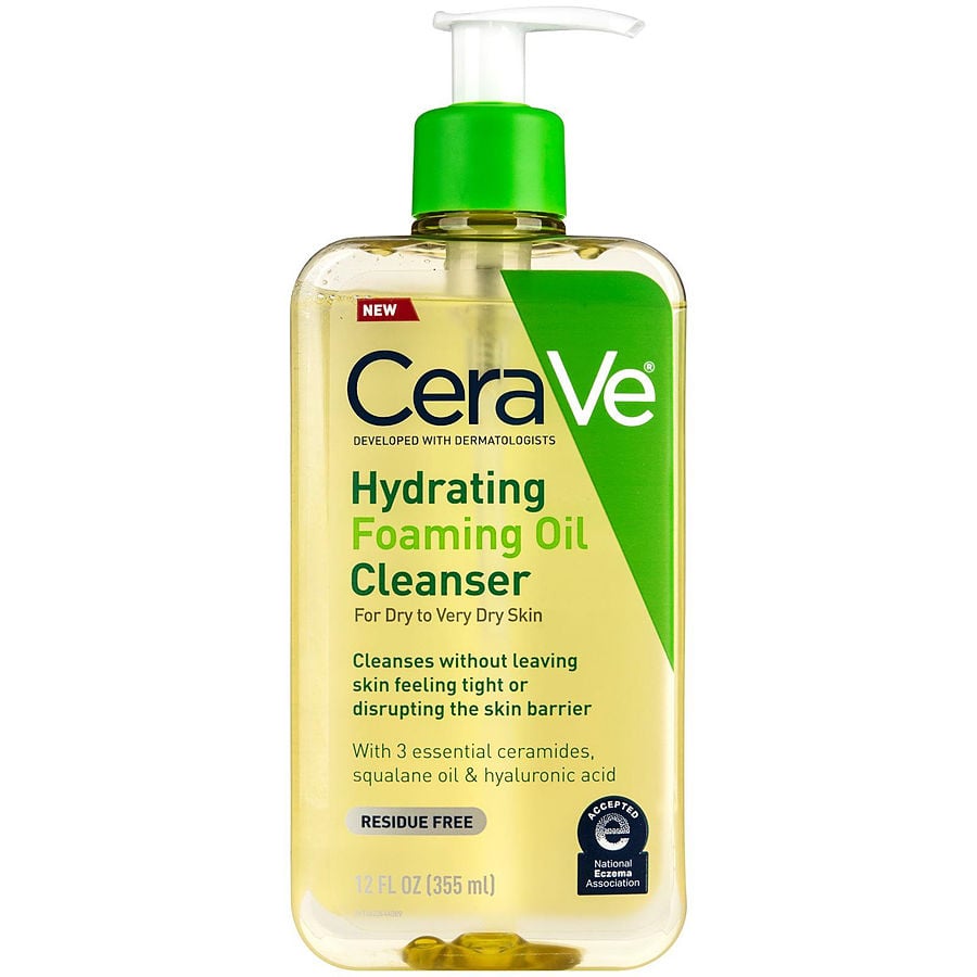 Hydrating Foaming Oil Cleanser For Dry To Very Dry Skin --355ml/12oz Cerave