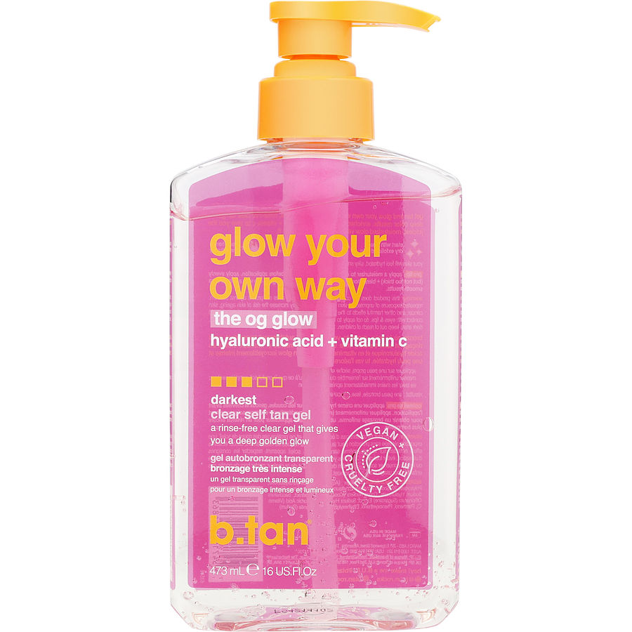 B.Tan Clear Self Tan Gel - Glow Your Own Way 473ml/16oz