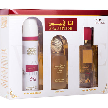 Lattafa Gift Set Lattafa Ana Abiyedh Rouge By Lattafa