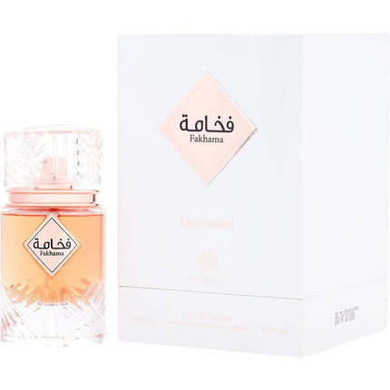 Amaran Fakhama Unlimited By Amaran Eau De Parfum Spray 3.4 Oz
