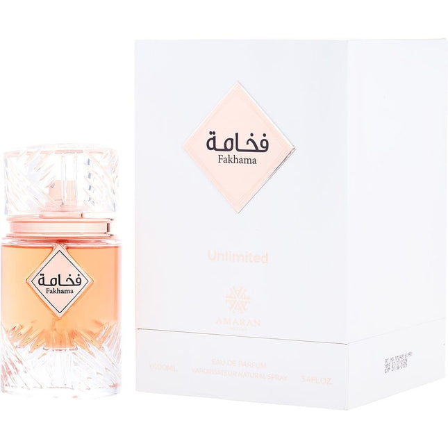 Amaran Fakhama Unlimited By Amaran Eau De Parfum Spray 3.4 Oz