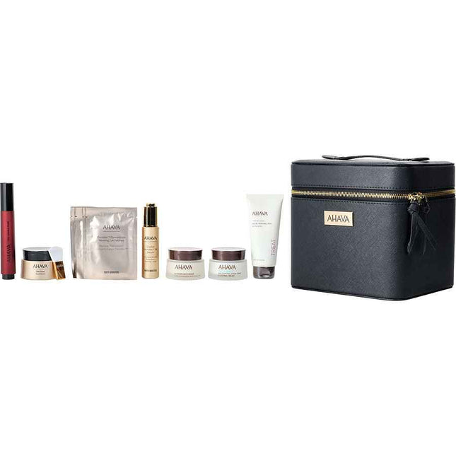 Ahava Countdown Kit: Time To Smooth Night Cream 50ml + Treat Scrub 100ml Mineral Mud Mask Osmoter Eye 4x4g Apple Of Sodom Wrinkle Filler 15g Revitalize Firming Crystal Serum 30ml --7pcs+B