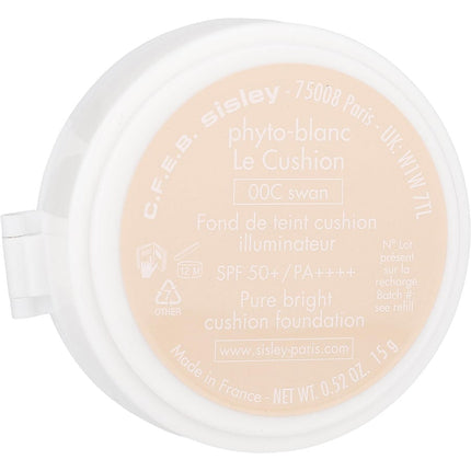 Sisley Phyto-blanc Le Cushion Foundation Refill Spf 50+ - 00c Swan --15g/0.52oz By Sisley