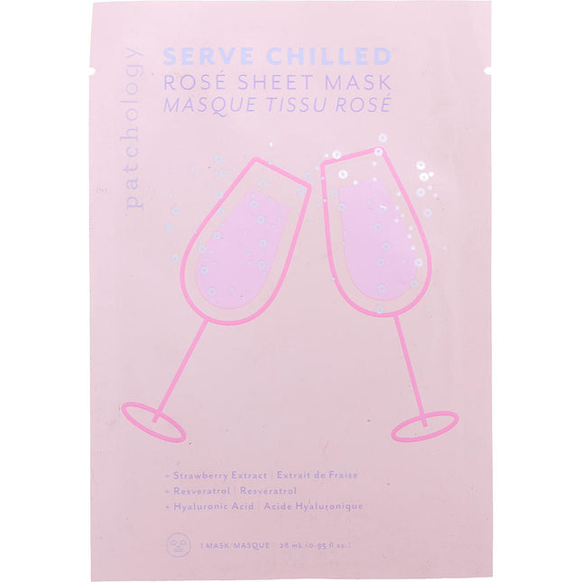 Serve Chilled Rose Sheet Mask --1ct Patchology
