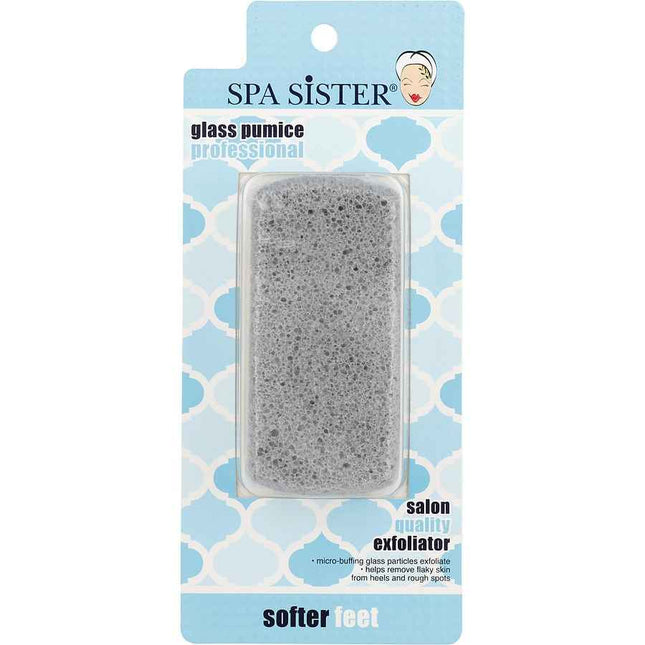 Spa Accessories Glass Pumice Sponge - Charcoal