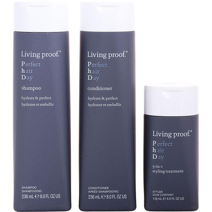 Believe In Shine Trio: Perfect Hair Day Shampoo 8 Oz & Conditioner 8 Oz & 5-in-1 Styling Treatment 4 Oz
