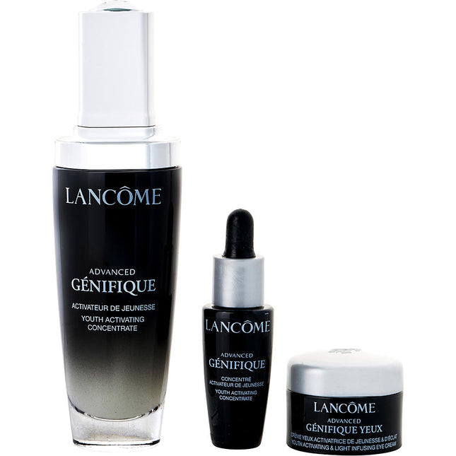 Advanced Genifique Set: Youth Activating Concentrate 50ml + Youth Activating Concentrate 10ml + Eye Cream 5ml --3pcs Lancome