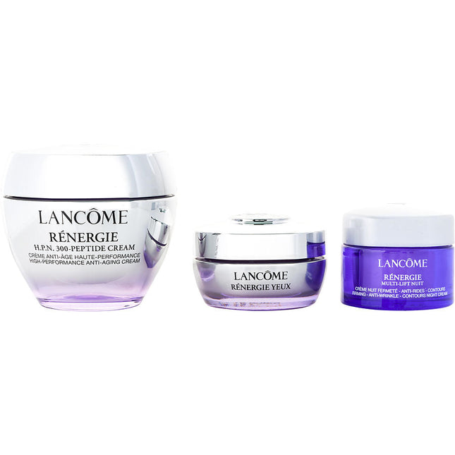Renergie Cream Routine: Renergie H.p.n. 300-peptide Cream 50ml + Renergie Night Cream 15ml + Renergie Eye Cream 15ml --3pcs Lancome