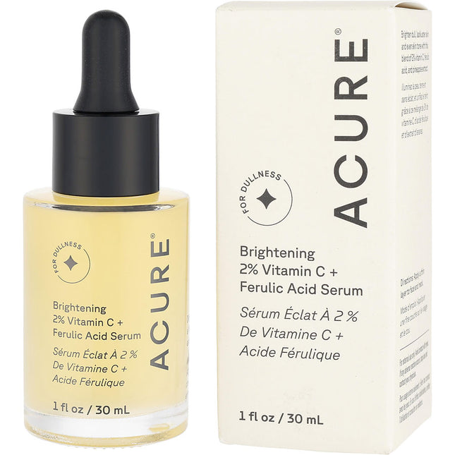 Acure Brightening 2% Vitamin C + Ferulic Acid Oil Free Serum 30ml/1oz